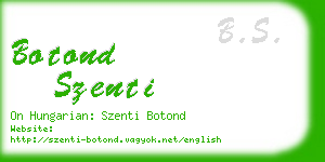 botond szenti business card